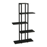 Biblioteca Ploko stejar melamin-negru metalic, 60x24x110 cm - Biblioteca Ploko stejar melamin-negru metalic, 60x24x110 cm - 321-000051
