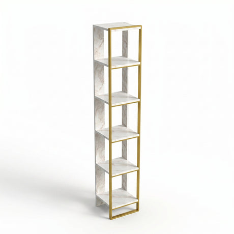 Biblioteca Polka, Auriu, 31x179x32 cm