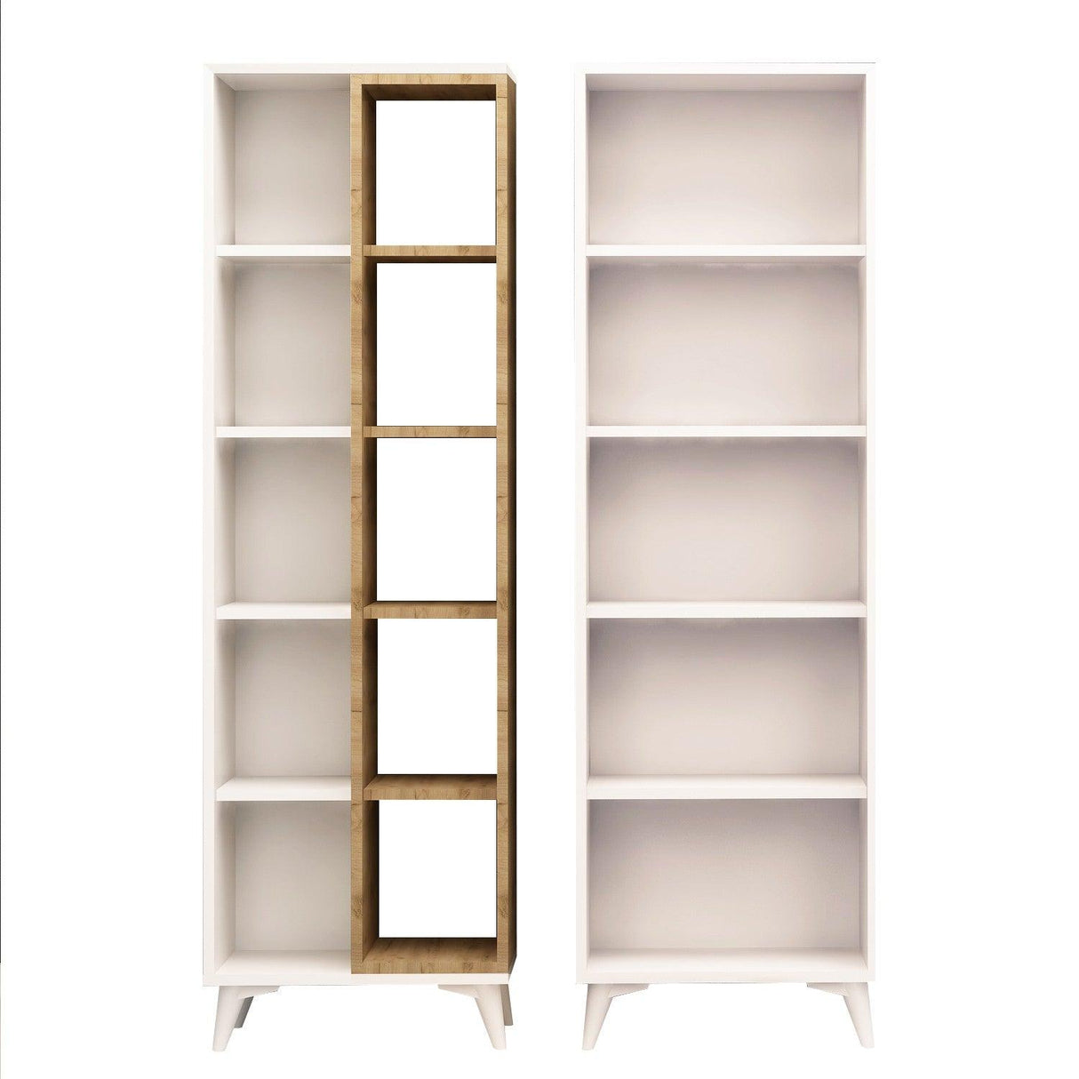 Biblioteca Potenza, Stejar, 25x162x50 cm