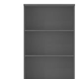 Biblioteca profesionala Denith, Gri inchis, 80x40x200 cm