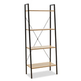 Biblioteca Ramon, Stejar - Alb, 60x23x145 cm - Biblioteca Ramon, Stejar - Alb, 60x23x145 cm