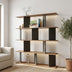 Biblioteca Ratu, Antracit-Stejar - Antracit-Nuc, 120x25x141 cm - 120-000677