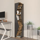 Biblioteca Rawo cu 6 Rafturi Design Elegant, 32x165x32 cm - Nuc negru