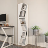 Biblioteca Rawo cu 6 Rafturi Design Elegant, 32x165x32 cm - Alb