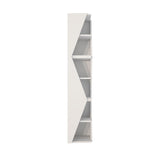 Biblioteca Rawo cu 6 Rafturi Design Elegant, 32x165x32 cm - Alb