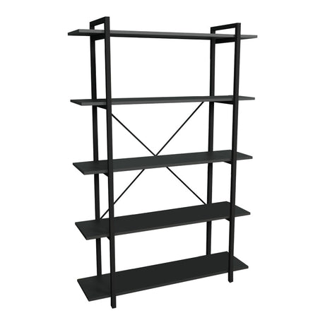 Biblioteca Reson, Antracit - Stejar, 120x34x180 cm