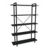 Biblioteca Reson, Antracit - Stejar, 120x34x180 cm