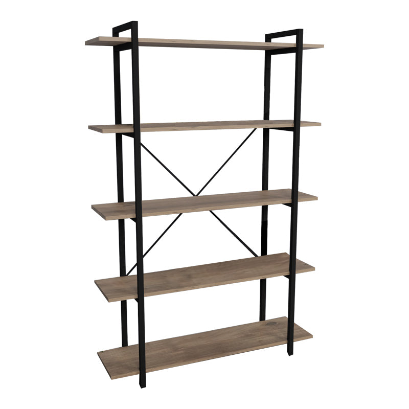 Biblioteca Reson, Antracit - Stejar, 120x34x180 cm - Stejar