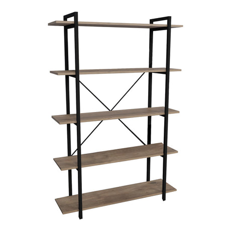 Biblioteca Reson, Antracit - Stejar, 120x34x180 cm