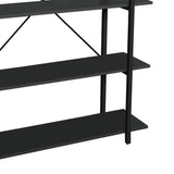 Biblioteca Reson, Antracit - Stejar, 120x34x180 cm - Antracit