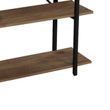 Biblioteca Reson, Antracit - Stejar, 120x34x180 cm - Stejar