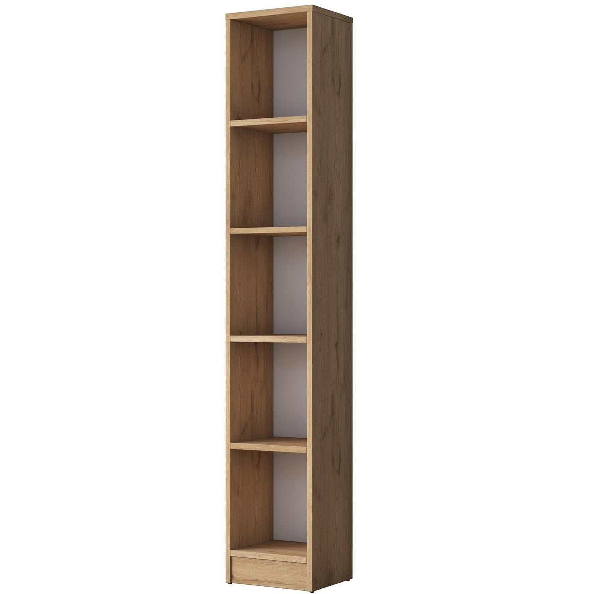 Biblioteca Roxi cu 5 Rafturi, Nuc, 30x170x25 cm