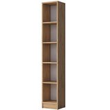 Biblioteca Roxi cu 5 Rafturi, Nuc, 30x170x25 cm