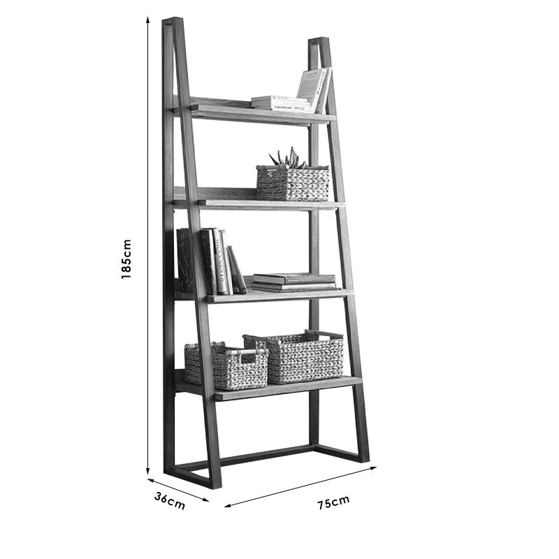 Biblioteca Ryder, Nuc, 75x36x185 cm, detaliu produs