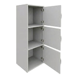 Bibliotecă Soline, Gri deschis, 40x35x91 cm - Alb