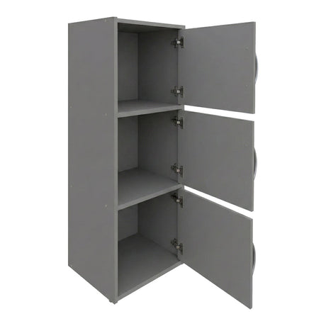 Bibliotecă Soline, Gri deschis, 40x35x91 cm