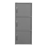 Bibliotecă Soline, Gri deschis, 40x35x91 cm - LIGHT GREY