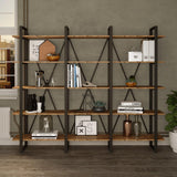 Biblioteca Sous cadru Metal, Crem, 220x180x34 cm