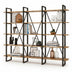 Biblioteca Sous cadru Metal, Crem, 220 x 180 x 34 cm