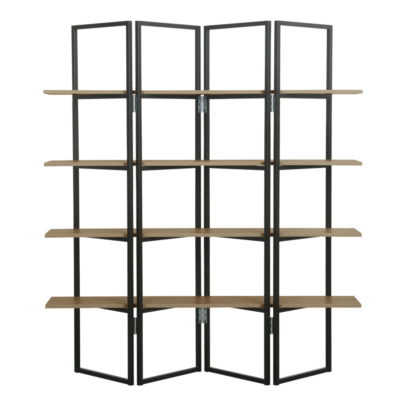 Natural - Negru | SKU: 225-000109 | Bibliotecă Strake, Natural - Negru, 140x30x160 cm, varianta Natural - Negru, produs pentru amenajarea locuinței, disponibil online în România la CasaMob
