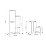 Biblioteca Sule, Alb, 20x89x42 cm