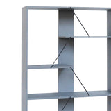 Biblioteca Tars, Gri, 84x26x154 cm