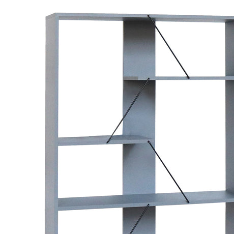Biblioteca Tars, Gri, 84x26x154 cm