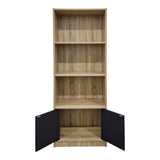 Biblioteca moderna Tekaro, Lemn, Diverse culori, 60x29x166 cm - Sonoma-Antracit