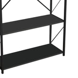 Biblioteca Tikilmo, Stejar - Antracit, 88x34x180 cm - Antracit