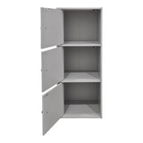 Bibliotecă Wirdia, Gri deschis, 31x24x72 cm