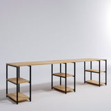 Birou 2 Persoane Sade L204, Stejar, 270x74x60 cm