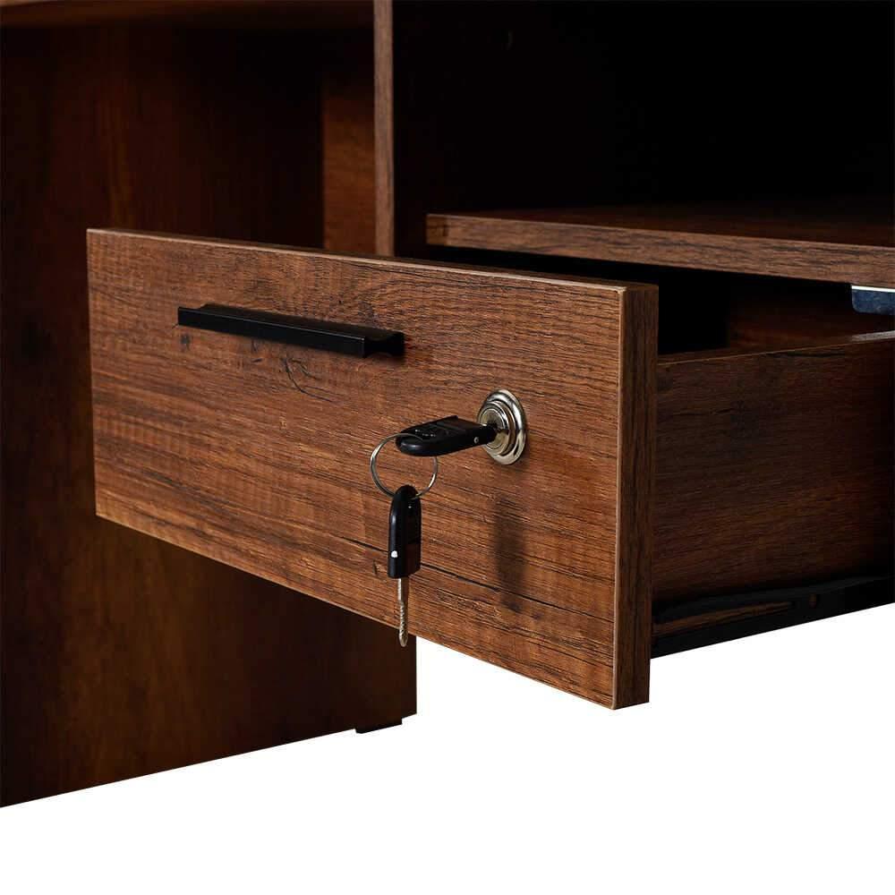 Birou CMS-510-DD-1 Home Collection® Concept, 120x75x60 cm - Maro | SKU: CMS-510-OO-1