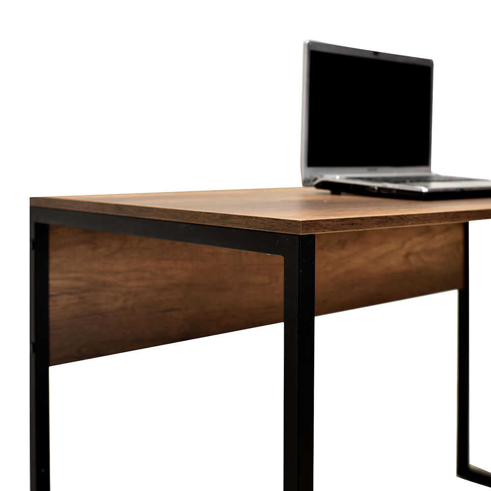 Birou CMS-900-BB-1 Home Collection® Connect cu picior metalic, 120x60x75 cm - Maro | SKU: CMS-900-OO-1