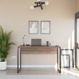 Birou CMS-900-BB-1 Home Collection® Connect cu picior metalic, 120x60x75 cm - Maro | SKU: CMS-900-OO-1