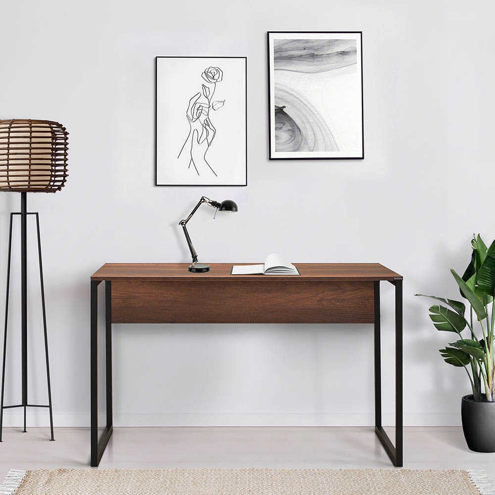 Birou CMS-900-BB-1 Home Collection® Connect cu picior metalic, 120x60x75 cm - Maro | SKU: CMS-900-OO-1
