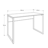 Birou CMS-900-BB-1 Home Collection® Connect cu picior metalic, 120x60x75 cm - Maro | SKU: CMS-900-OO-1