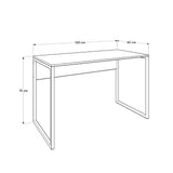 Birou CMS-900-BB-1 Home Collection® Connect cu picior metalic, 120x60x75 cm - Stejar | SKU: CMS-900-FF-1