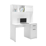 Birou CMU-1013-DD-2 Home Collection® Country cu biblioteca, Alb Mat, 120x167x60 cm