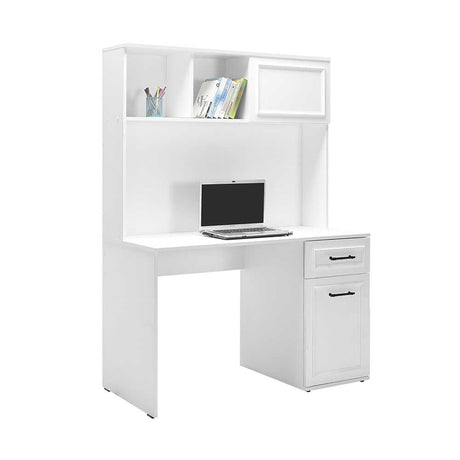 Birou CMU-1013-DD-2 Home Collection® Country cu biblioteca, Alb Mat, 120x167x60 cm