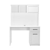 Birou CMU-1013-DD-2 Home Collection® Country cu biblioteca, Alb Mat, 120x167x60 cm