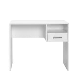 Birou CMS-105-BB-1 Home Collection®, cu sertar si raft, Alb - Stejar, 90x52x75 cm - Alb | SKU: CMS-105-BB-1, CMS-105-FF-1