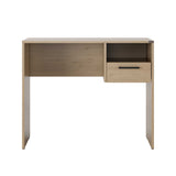 Birou CMS-105-BB-1 Home Collection®, cu sertar si raft, Alb - Stejar, 90x52x75 cm - Stejar | SKU: CMS-105-FF-1