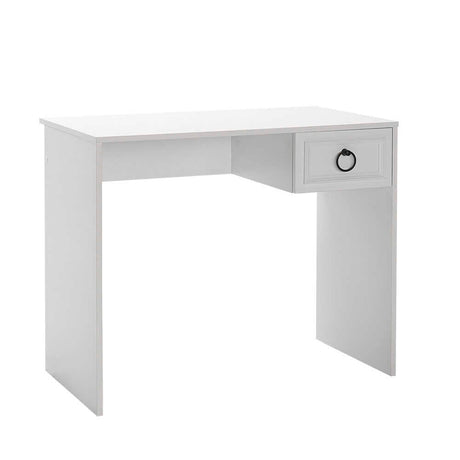 Birou CMS-1301-BB-1 Home Collection® Hampton, cu sertar, Alb, 90x75x51 cm