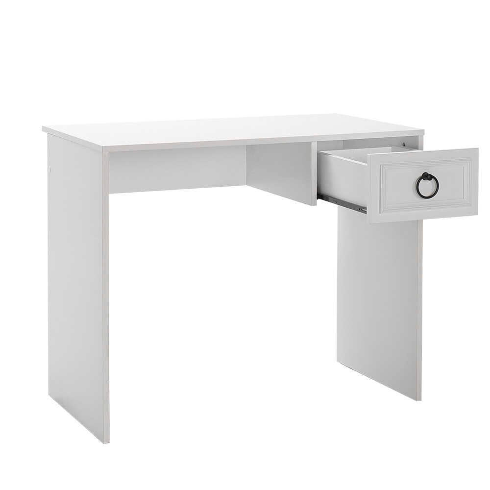 Birou CMS-1301-BB-1 Home Collection® Hampton, cu sertar, Alb, 90x75x51 cm