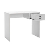 Birou CMS-1301-BB-1 Home Collection® Hampton, cu sertar, Alb, 90x75x51 cm