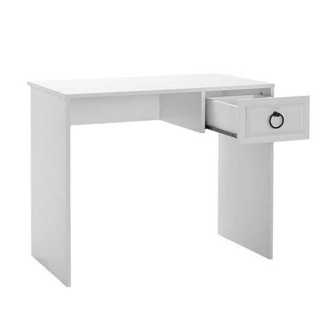 Birou CMS-1301-BB-1 Home Collection® Hampton, cu sertar, Alb, 90x75x51 cm