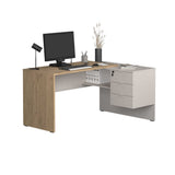 Birou CMS-743-FV-2 Home Collection® Madrid cu 3 sertare, Stejar, 140x75x107 cm