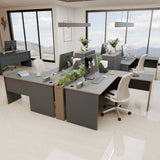 Birou RMS-320-DD-1 Home Collection® L Rio Office, Interschimbabil, Masa de colt, 160x75x144 cm - Antracit | SKU: RMS-320-AX-1