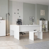 Birou RMS-320-DD-1 Home Collection® L Rio Office, Interschimbabil, Masa de colt, 160x75x144 cm - Alb | SKU: RMS-320-DD-1, RMS-320-AX-1, RMS-320-FF-1, RMS-320-OO-1