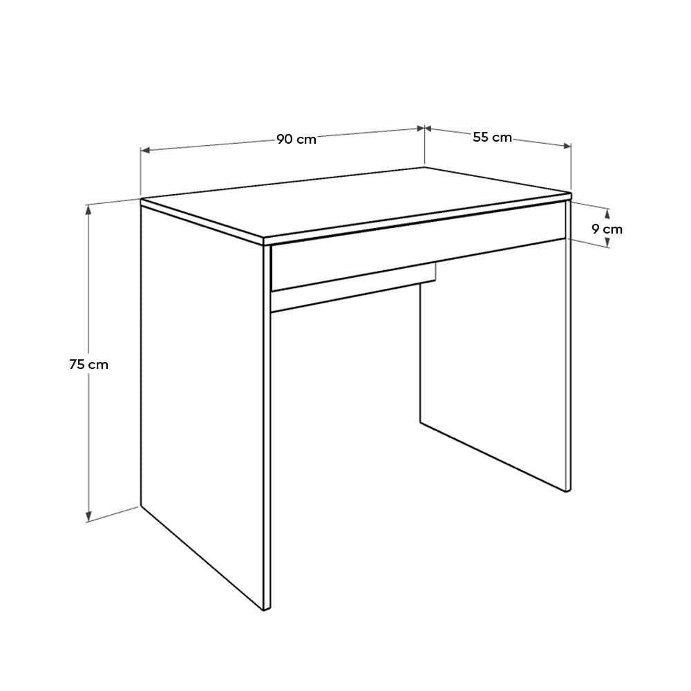 Birou CMS-301-DD-1 Home Collection®, cu sertar, 90x75x55 cm - Maro | SKU: CMS-301-OO-1
